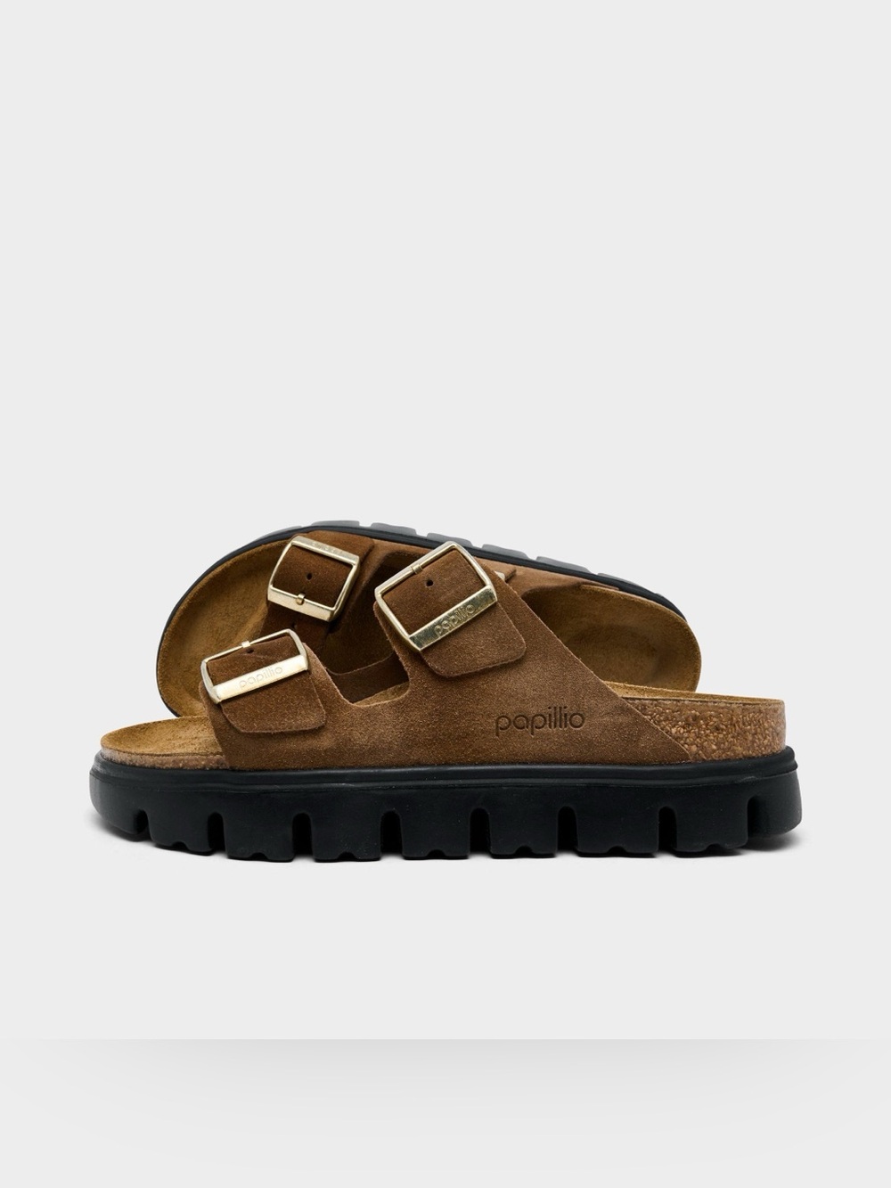 Women’s Birkenstock Arizona 'Dark Tea Black' Platform Sandals 1028389